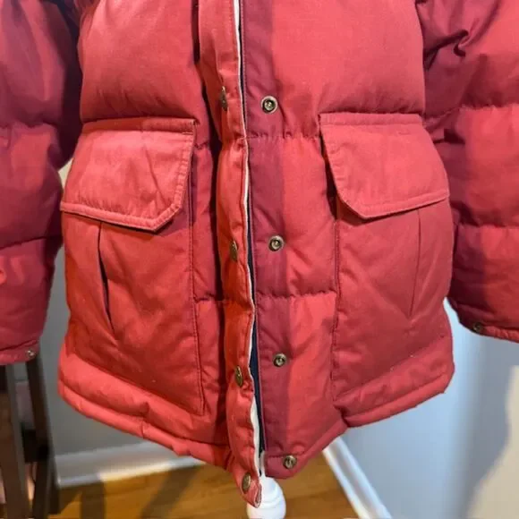 Vintage REI Co-op Women's Red Goose Down Puffer Jacket S Removable Hood - Picture 3 of 11